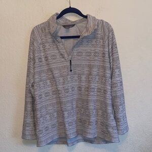 Bauer Women's Sweater with Gray Patterns